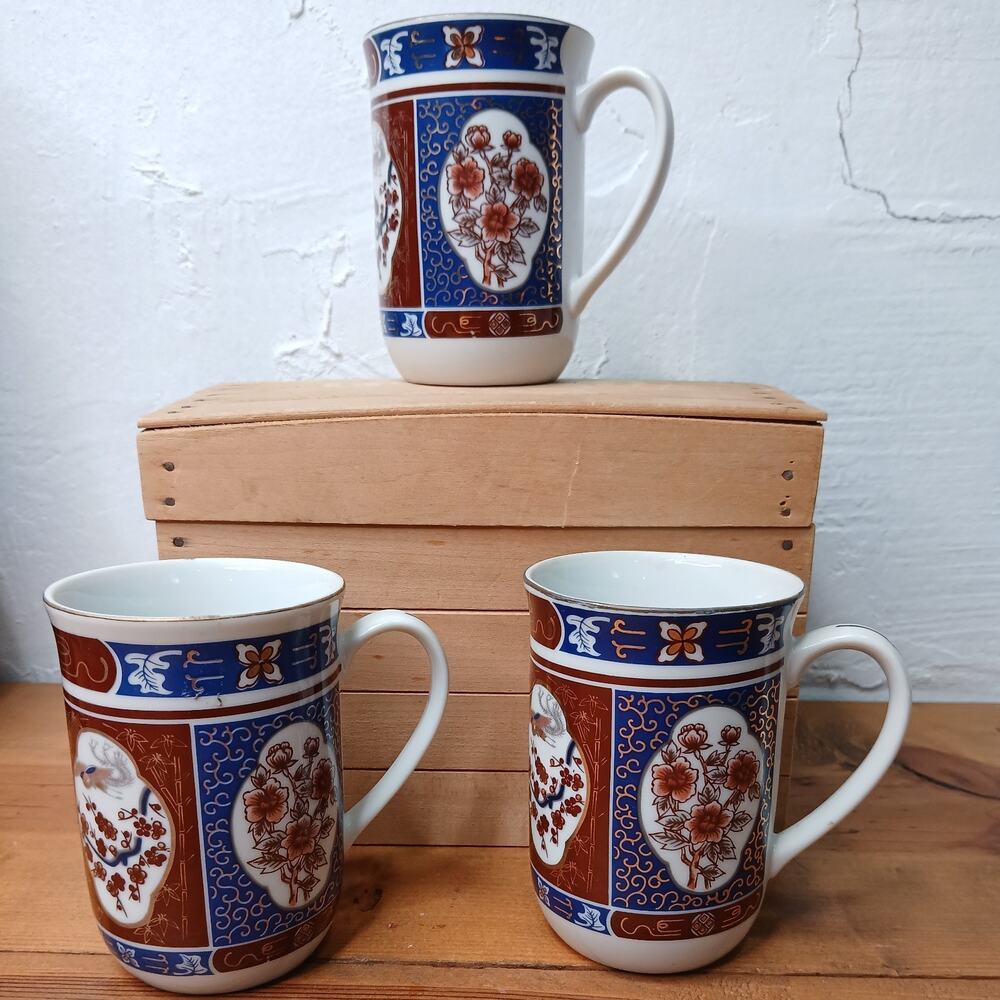 3 set Interpur Mug made in Japan brocade style #38